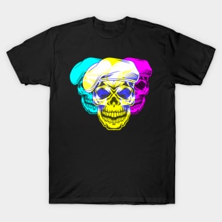 Tri-Portrait Skull - DS18 T-Shirt